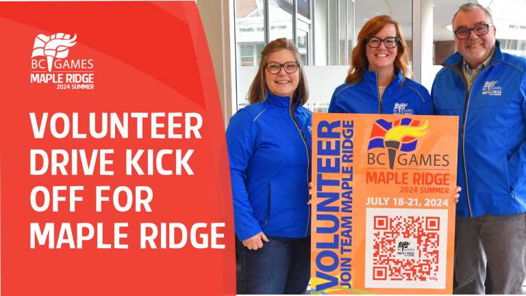 Volunteer Drive Kick Off for Maple Ridge 2024 BC Summer Games